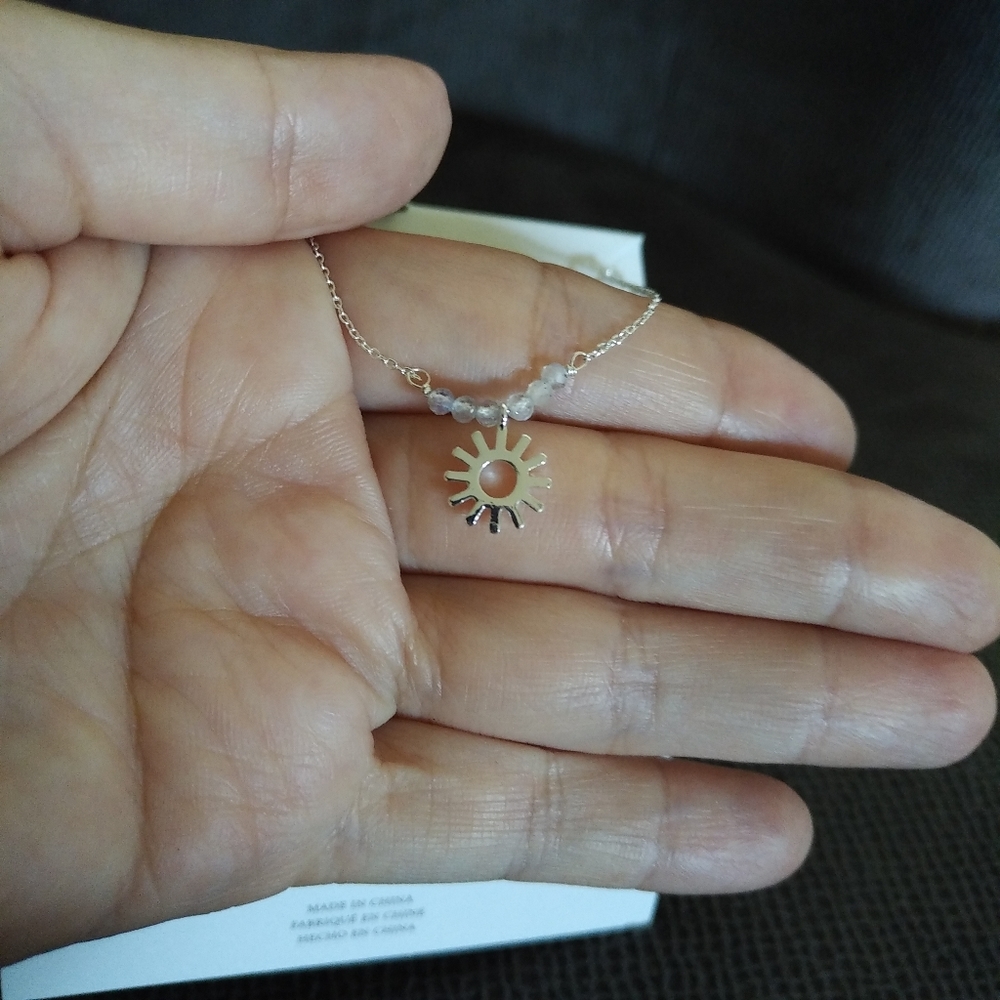 Luna🌙 Norte Double✌️ Silver🤍 Necklace - NIB - Picture 12 of 15